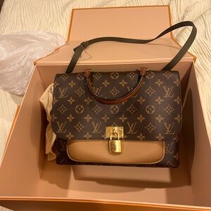 Never worn Louis Vuitton bag. Box and sleeping bag included. Plastic is still on